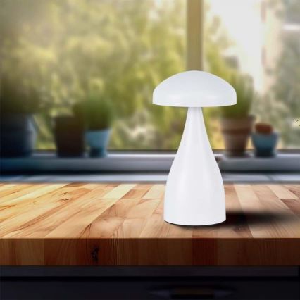 Lampe de table tactile rechargeable et à intensité variable LED/1W/5V 3000-6000K 1800 mAh blanc