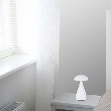 Lampe de table tactile rechargeable et à intensité variable LED/1W/5V 3000-6000K 1800 mAh blanc