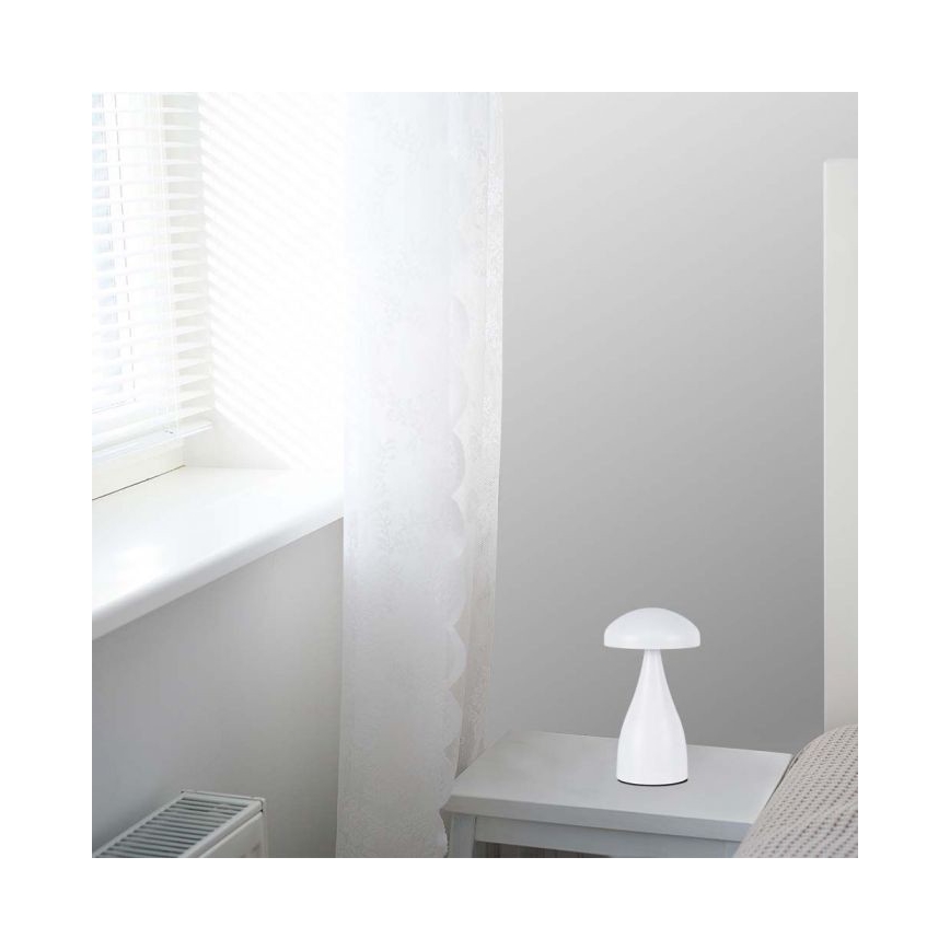 Lampe de table tactile rechargeable et à intensité variable LED/1W/5V 3000-6000K 1800 mAh blanc