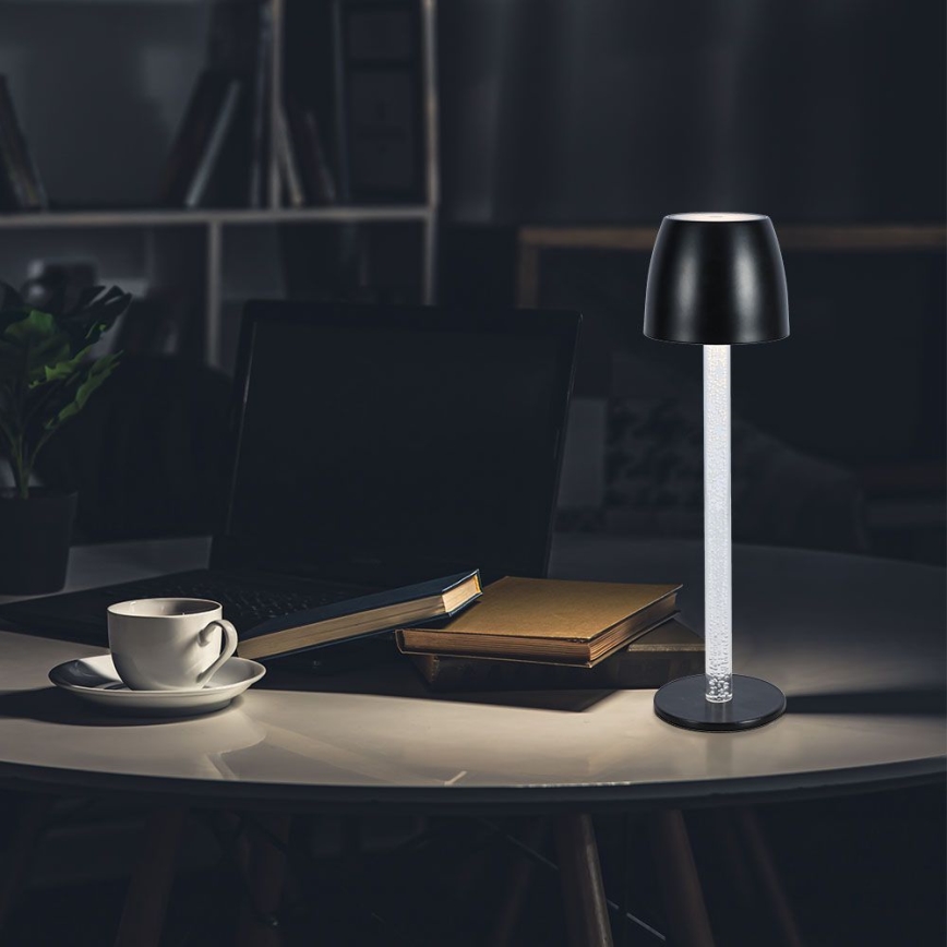 Lampe de table tactile rechargeable et à intensité variable LED/3W/5V 3000K 1800 mAh blanc