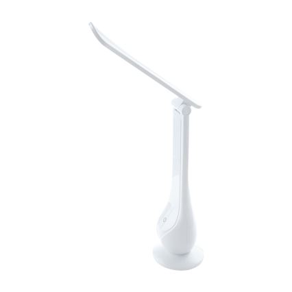 Lampe de table à intensité variable rechargeable LILLY LED/4W/5V 1200 mAh blanc
