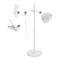 Lampe de table à intensité variable rechargeable magnétique 4en1 LED/4,2W/3,7V 4000K 1200mAh blanc