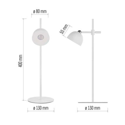 Lampe de table à intensité variable rechargeable magnétique 4en1 LED/4,2W/3,7V 4000K 1200mAh blanc
