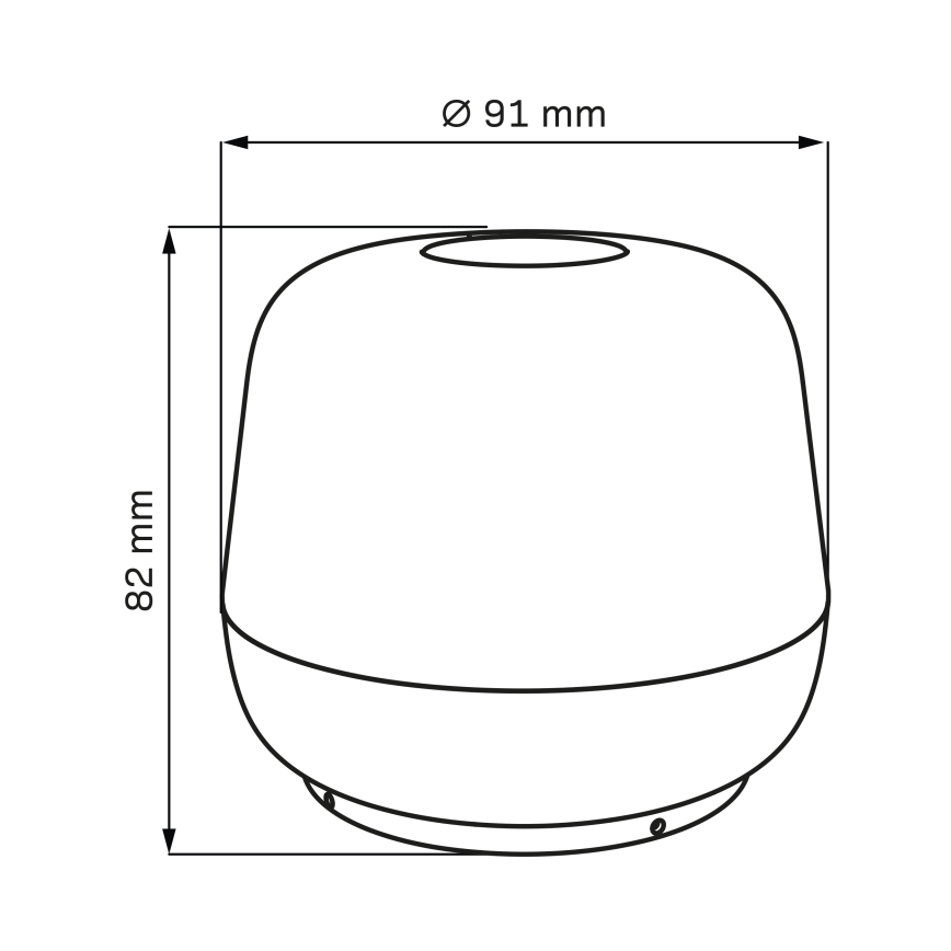 Lampe de table extérieure à intensité variable SAMBA LED/1,2W/5V USB 1200 mAh IP44 gris