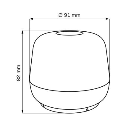 Lampe de table tactile extérieure à intensité variable SAMBA LED/1,2W/5V USB 1200 mAh IP44 vert