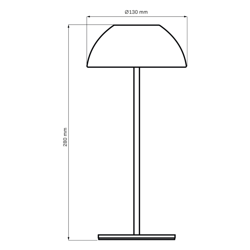 Lampe de table tactile extérieure à intensité variable TANZANIA LED/1,8W/5V USB 1800 mAh IP44 blanc