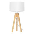 Lampe de table ALBA 1xE27/15W/230V blanc/pin