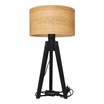 Lampe de table ALBA 1xE27/15W/230V marron/pin