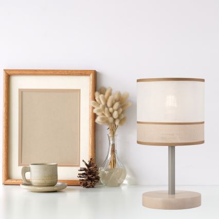 Lampe de table ANDREA 1xE27/60W/230V hêtre