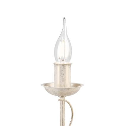 Lampe de table ANTON 1xE14/60W/230V patine blanche