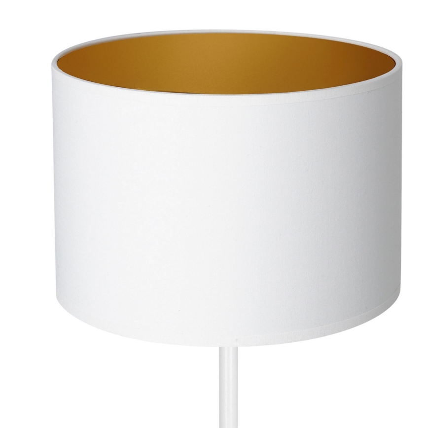 Lampe de table ARDEN 1xE27/60W/230V d. 25 cm blanc/doré