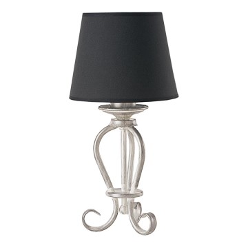lampe de table ARKADA 1xE27/60W noir/argent patine