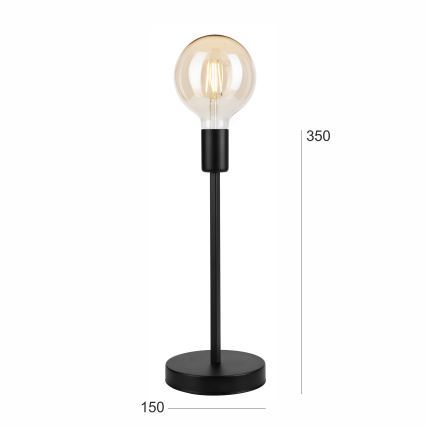 Lampe de table ASTRID 1xE27/60W/230V mat noir