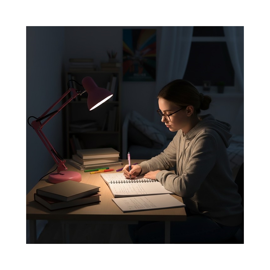Lampe de table AURIQ 1xE27/60W/230V rose