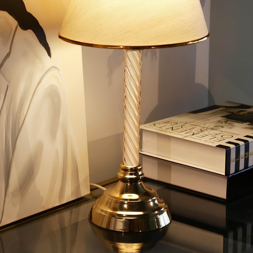 Lampe de table AYD 1xE27/40W/230V beige/doré