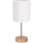 Lampe de table BENITA 1xE27/60W/230V 30 cm blanc/chêne – FSC certifié