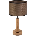 Lampe de table BENITA 1xE27/60W/230V 48 cm marron/chêne – FSC certifié