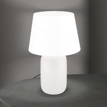 Lampe de table CORAL 1xE27/40W/230V céramique/blanc