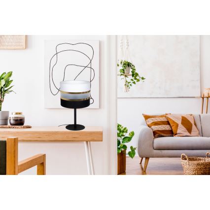 Lampe de table CORAL 1xE27/60W/230V noire
