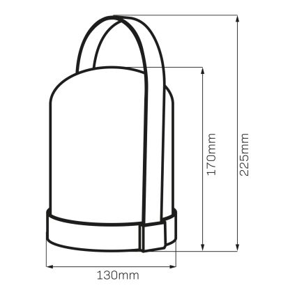 Lampe de table décorative LED RGBW MINORKA LED/0,3W/4,5V 3xAA