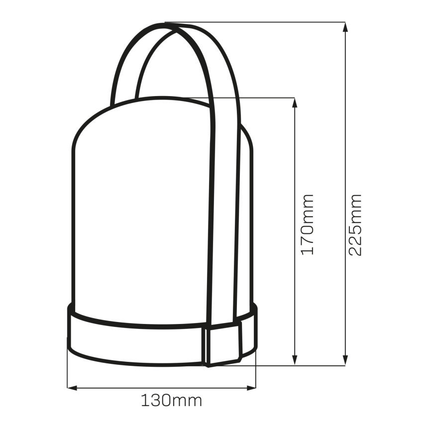 Lampe de table décorative LED RGBW MINORKA LED/0,3W/4,5V 3xAA