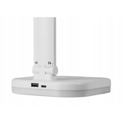 Lampe de table dimmable LED RGBW avec recharge sans fil LED/7W/5V USB blanche