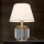 Lampe de table en cristal ALEXIS 1xE27/60W/230V crème/doré/transparent