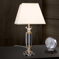 Lampe de table en cristal POKAL 1xE27/60W/230V crème/transparent