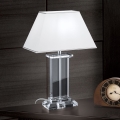 Lampe de table en cristal VERONIQUE 1xE27/60W/230V blanc/transparent