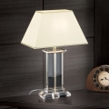 Lampe de table en cristal VERONIQUE 1xE27/60W/230V crème/transparent