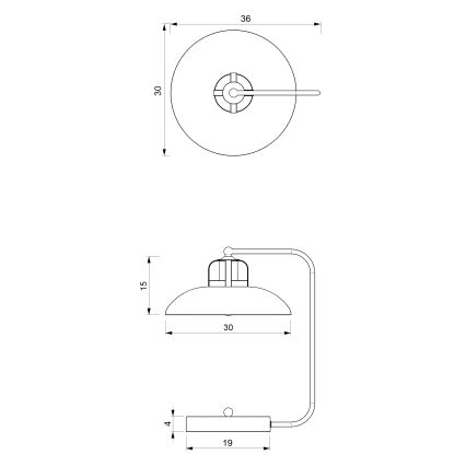 Lampe de table FELIX 1xE27/60W/230V blanche