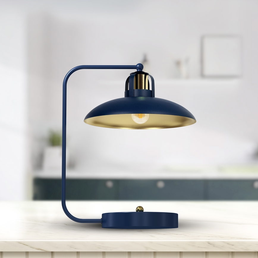 Lampe de table FELIX 1xE27/60W/230V bleue
