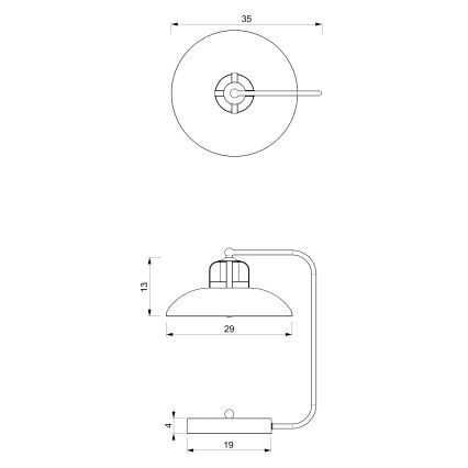 Lampe de table FELIX 1xE27/60W/230V bleue