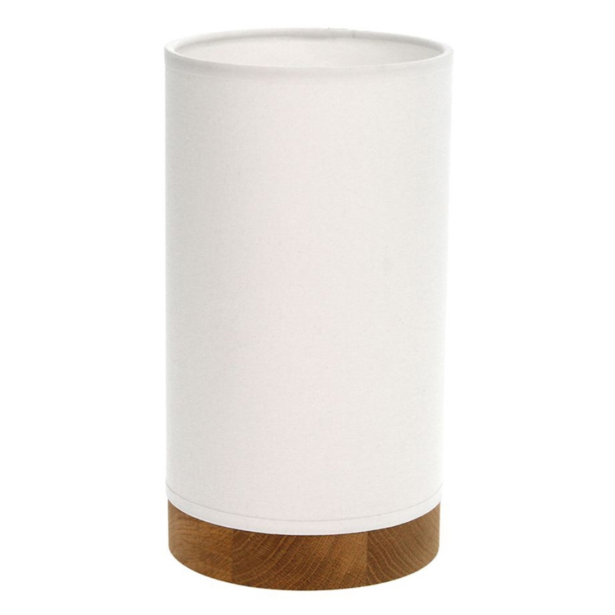 Lampe de table FIRE 1xE27/25W/230V chêne/blanc - certifié FSC