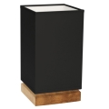 Lampe de table FIRE 1xE27/25W/230V chêne/chêne noir - certifié FSC
