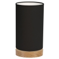 Lampe de table FIRE 1xE27/25W/230V chêne/noir - certifié FSC