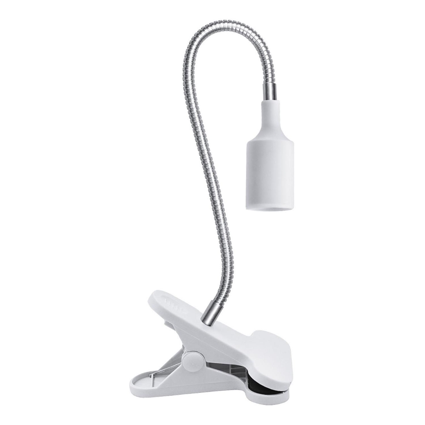 Lampe de table flexible avec pince CLIP 1xE27/30W/230V blanc