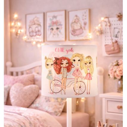 Lampe de table GIRLS VIBES pour filles 1xE27/60W/230V Ø 18 cm