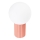 Lampe de table HALO 1xG9/8W/230V d. 12 cm rose