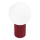 Lampe de table HALO 1xG9/8W/230V d. 12 cm rouge