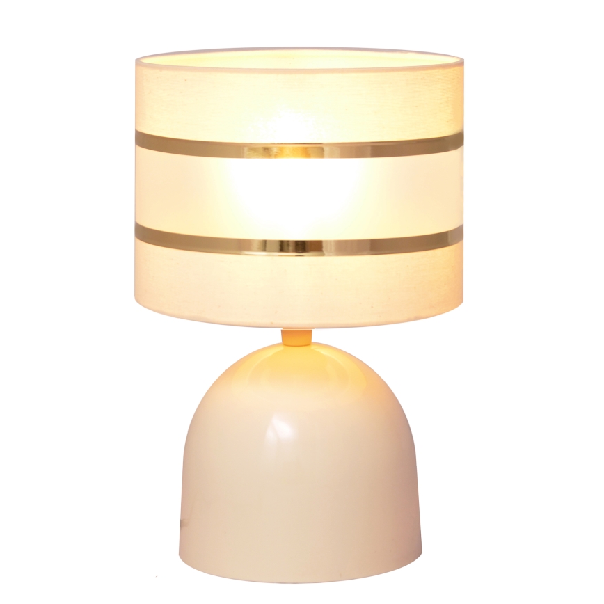 Lampe de table HELEN 1xE27/15W/230V crème/doré