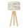 Lampe de table HELEN 1xE27/15W/230V crème/doré/pin