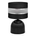 Lampe de table HELEN 1xE27/15W/230V noir/argent