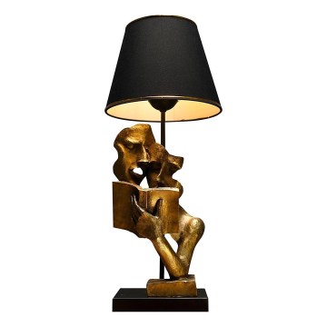Lampe de table LECTURE 1xE27/40W/230V noir/doré