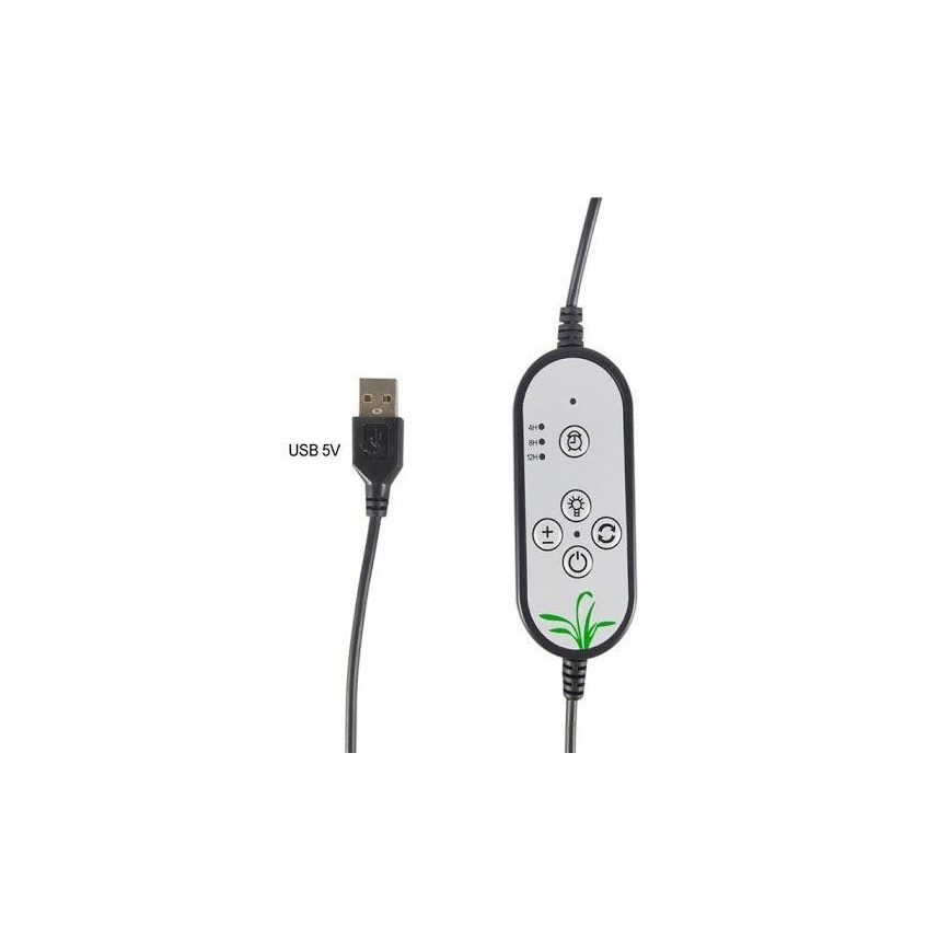 Lampe de table LED à intensité variable avec pince pour la culture de plantes LED/12W/5V