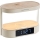 Lampe de table LED à intensité variable avec réveil et station de charge TRIPLE DOCK LED/1,5W/5V