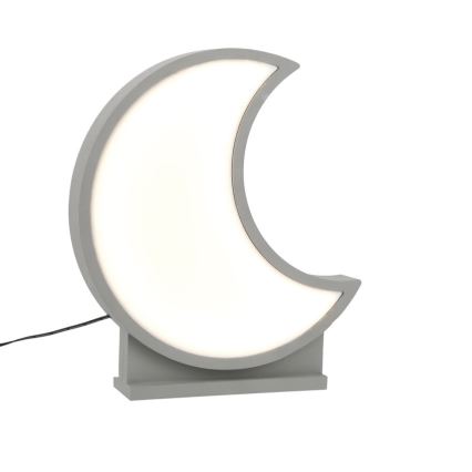 Lampe de table LED pour enfants MOON LED/12W/230V, gris