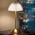 Lampe de table LED rechargeable et dimmable PARIS LED/2W/5V/2700K/4000K/6500K 800 mAh dorée