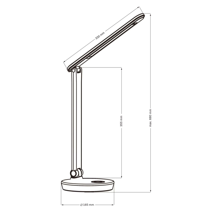 Lampe de table tactile LED RGBW à intensité variable NEPTUN LED/7W/230V noir