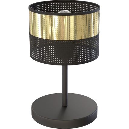 Lampe de table LUX 1xE27/15W/230V noire/dorée